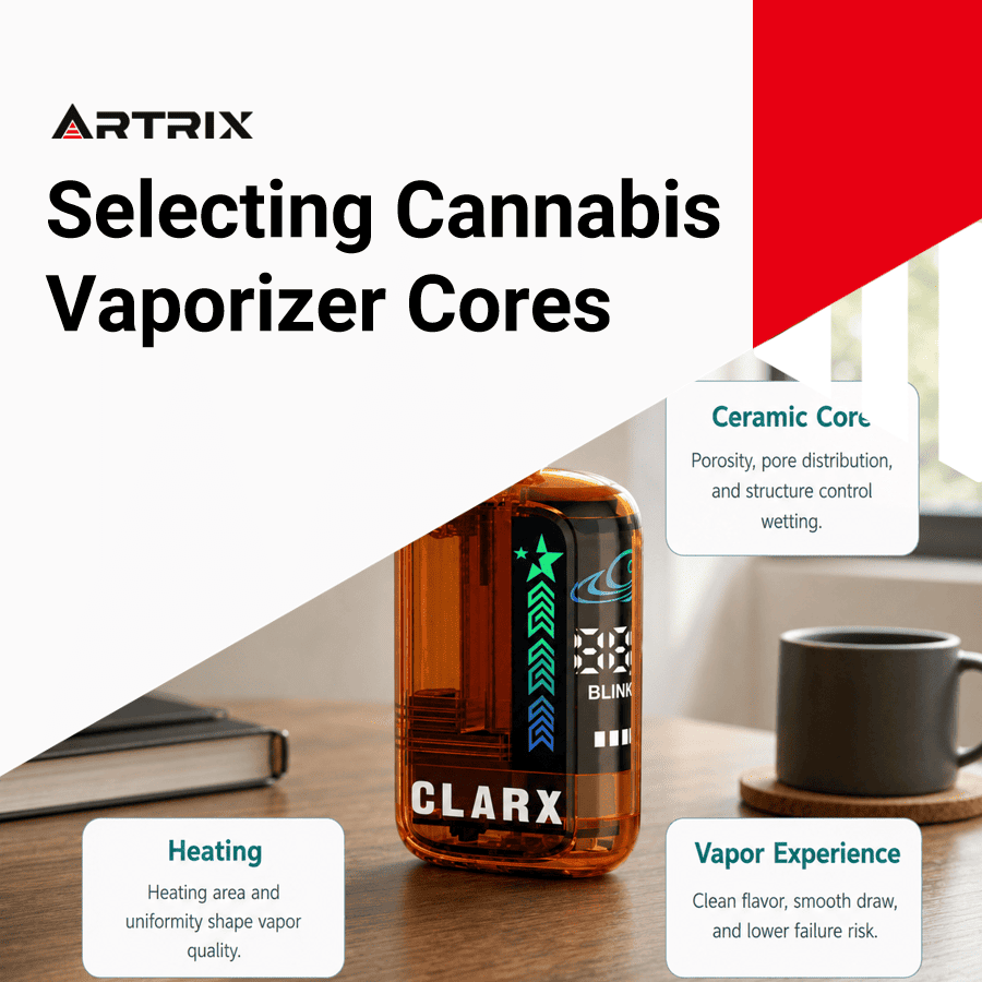 How to Choose Ceramic Cores for Cannabis Vaporization Equipment? The Oil Adaptation Logic B2B Brands Must Understand